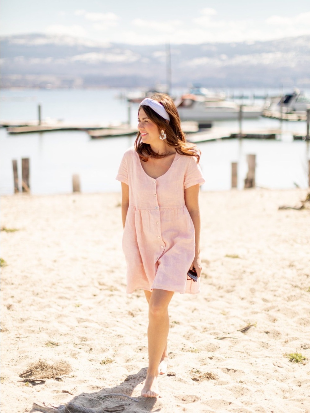 Jillian Harris x PRIV Hamptons Linen Dress
